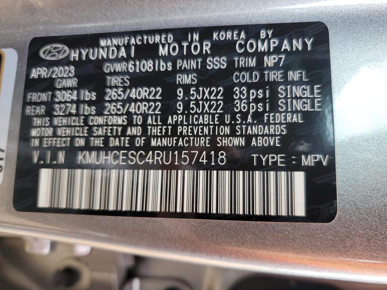 2024 Genesis Gv80 Base VIN: KMUHCESC4RU157418 Lot: 81487945