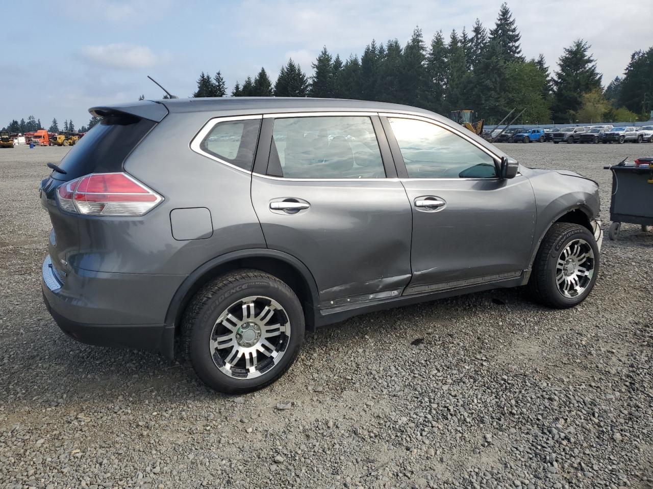 2014 Nissan Rogue S grey null gasoline 5N1AT2MV3EC789310 photo #4