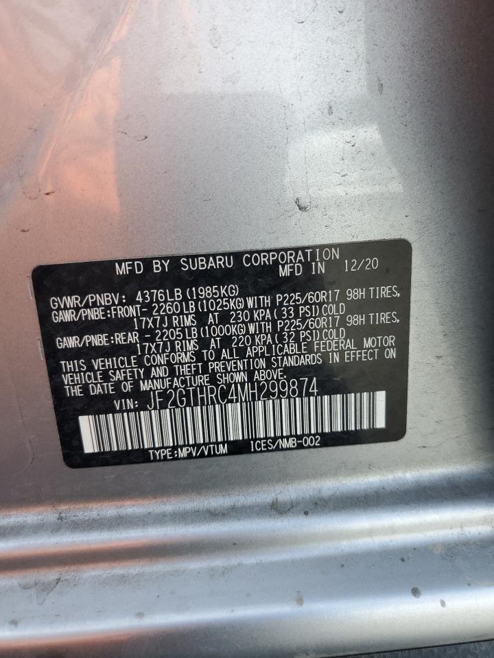 2021 Subaru Crosstrek Sport VIN: JF2GTHRC4MH299874 Lot: 71702515