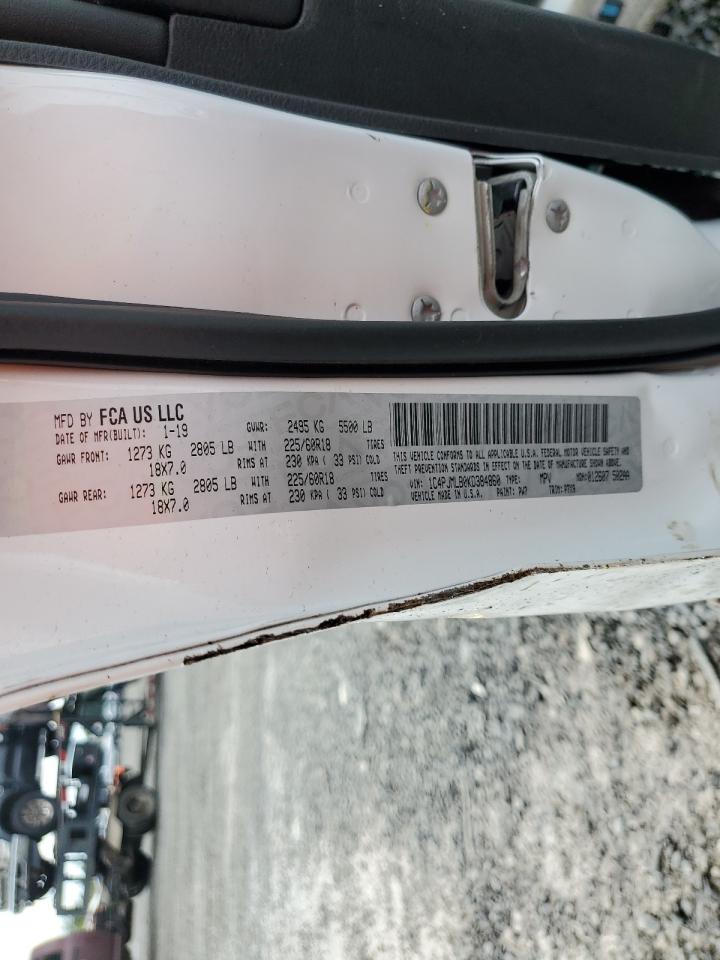 2019 Jeep Cherokee Latitude Plus VIN: 1C4PJMLB0KD384860 Lot: 83966595