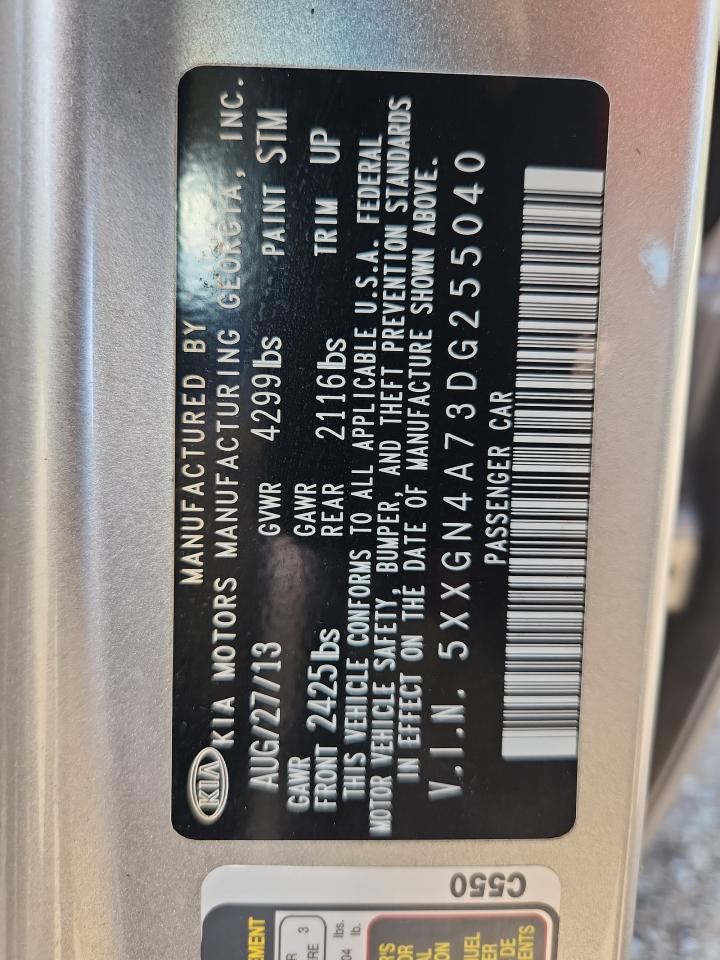 2013 Kia Optima Ex VIN: 5XXGN4A73DG255040 Lot: 84567265