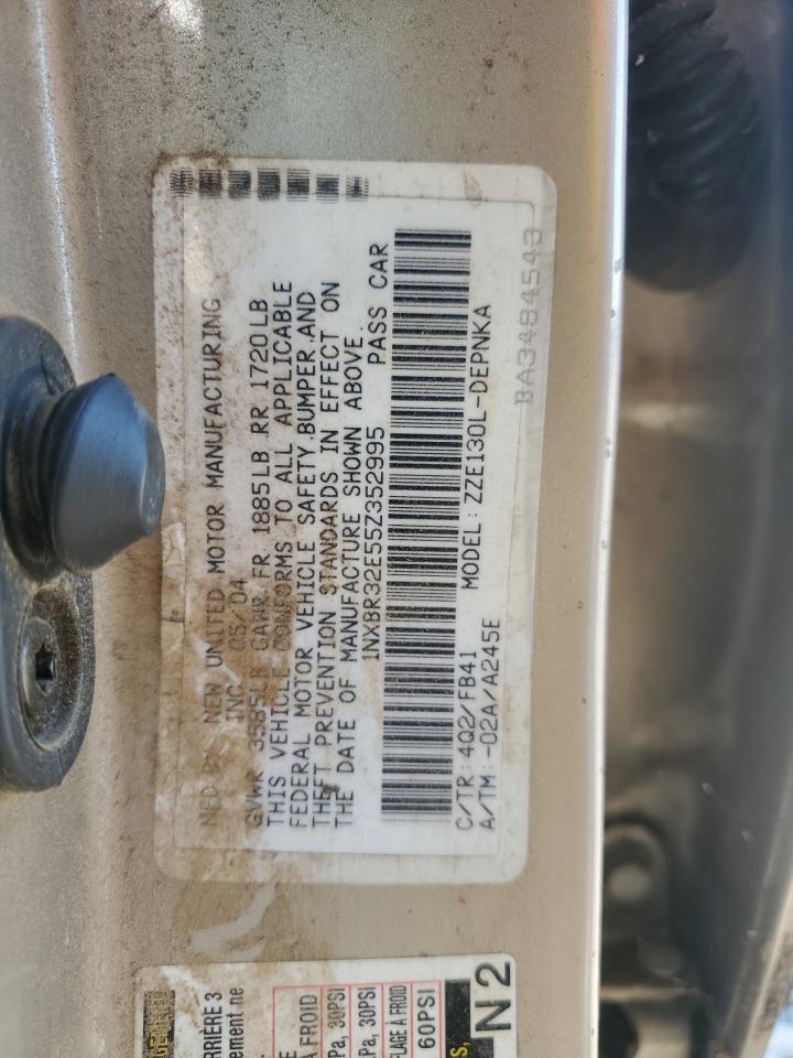 2005 Toyota Corolla Ce VIN: 1NXBR32E55Z352995 Lot: 84166265