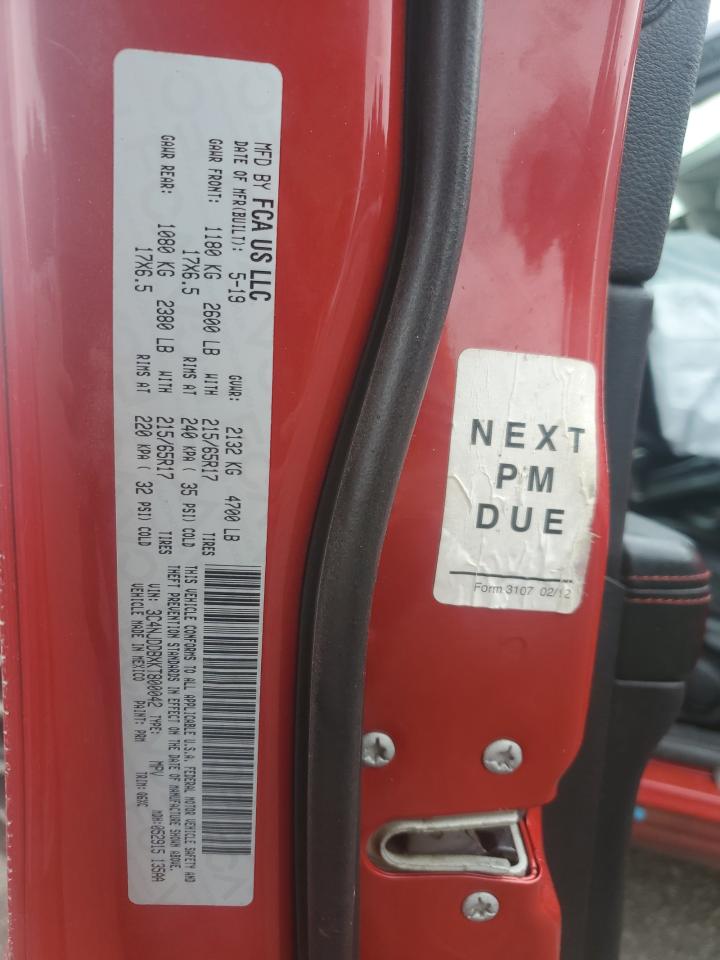 2019 Jeep Compass Trailhawk VIN: 3C4NJDDBXKT800042 Lot: 80269415