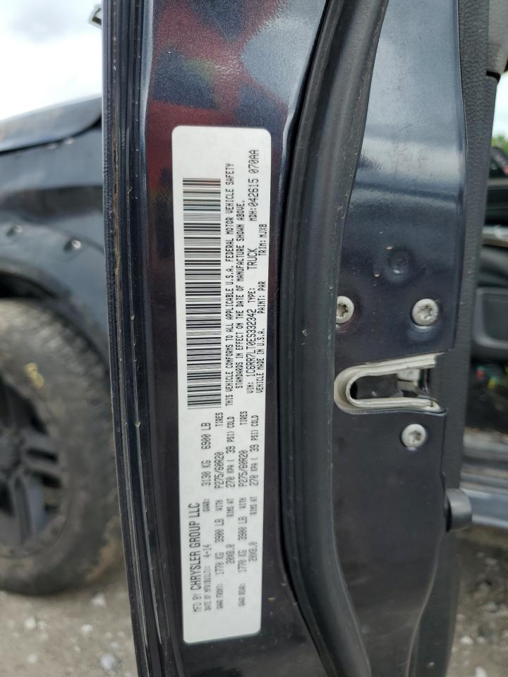 2014 Ram 1500 Slt VIN: 1C6RR7LT0ES332342 Lot: 81798145