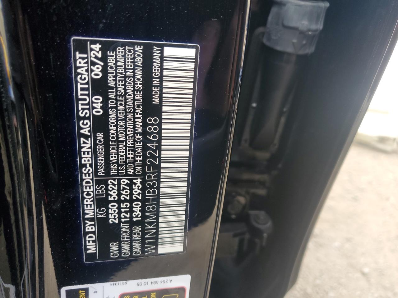 2024 Mercedes-Benz Glc 43 4Matic Amg VIN: W1NKM8HB3RF224688 Lot: 80300425