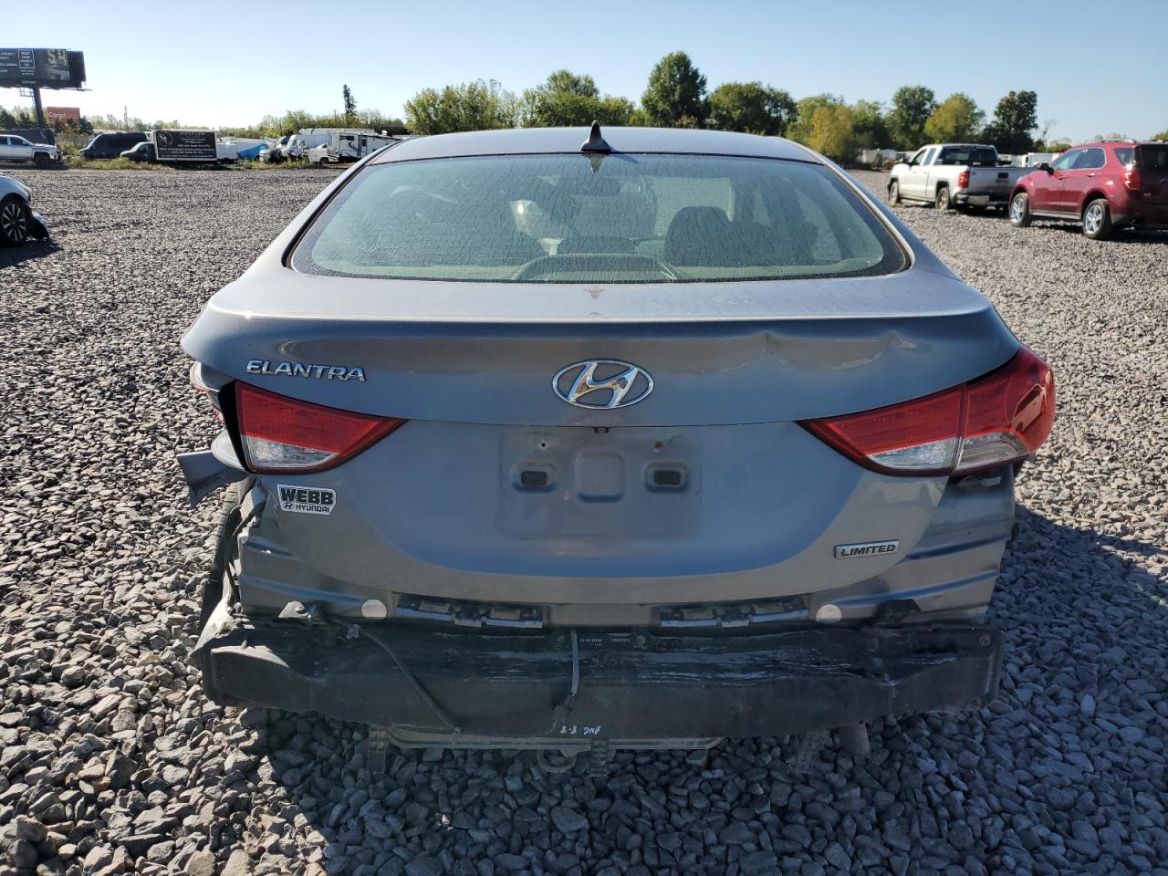 2012 Hyundai Elantra Gls VIN: 5NPDH4AEXCH097193 Lot: 81739795