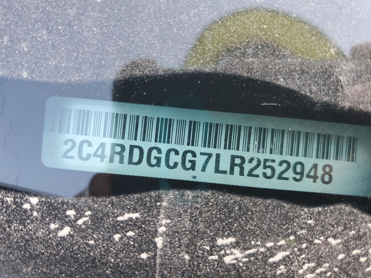 2020 Dodge Grand Caravan Sxt VIN: 2C4RDGCG7LR252948 Lot: 80801175