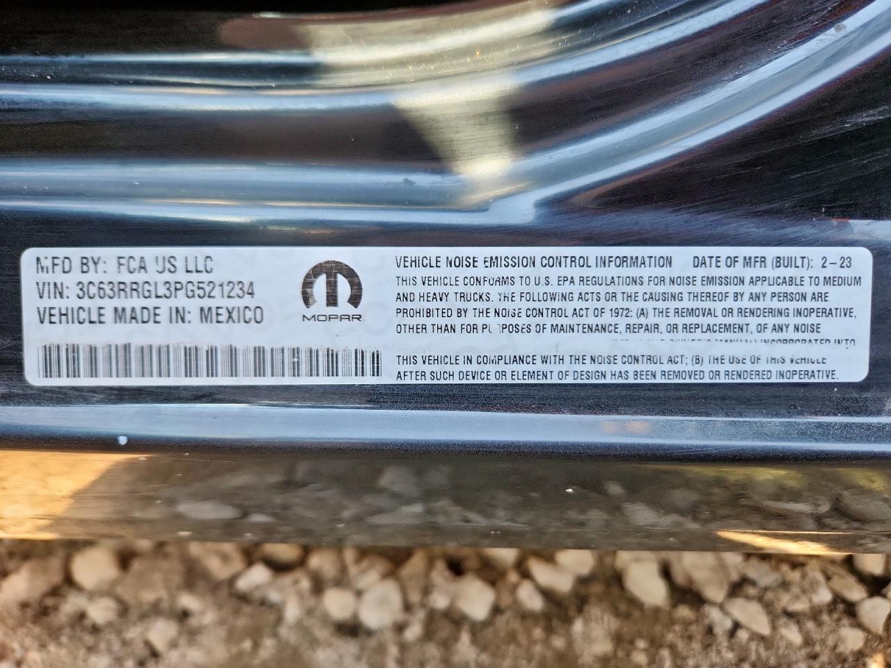 2023 Ram 3500 Tradesman VIN: 3C63RRGL3PG521234 Lot: 71278795