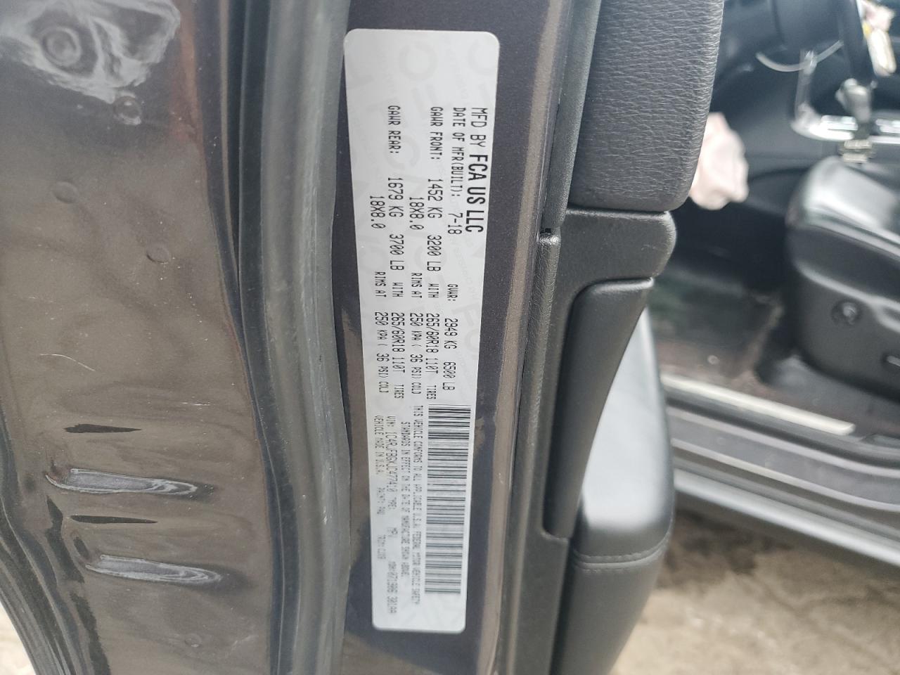 2018 Jeep Grand Cherokee Limited VIN: 1C4RJFBGXJC477410 Lot: 80811225