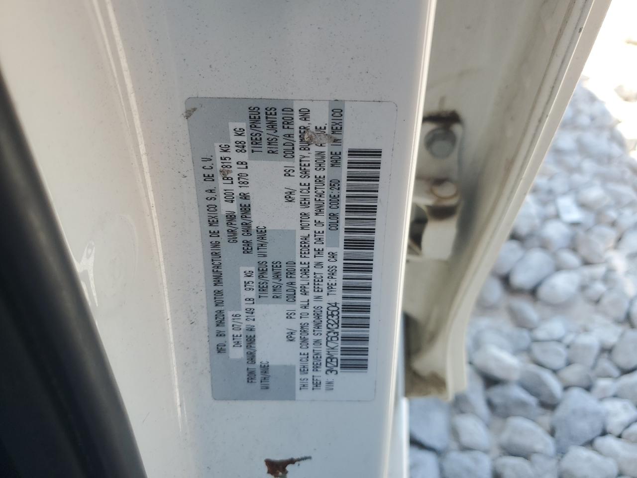 2016 Mazda 3 Sport VIN: 3MZBM1K76GM323504 Lot: 80566145