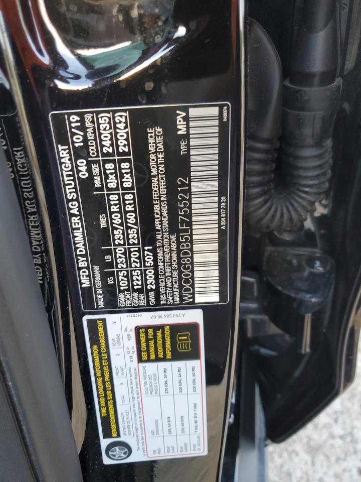 2020 Mercedes-Benz Glc 300 VIN: WDC0G8DB5LF755212 Lot: 80303445