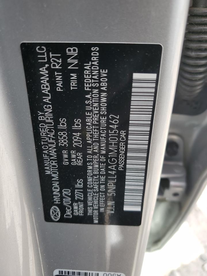 2021 Hyundai Elantra Se VIN: 5NPLL4AG1MH015462 Lot: 80582975