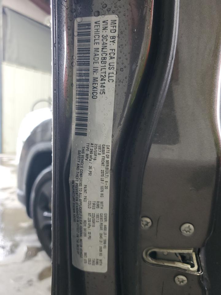 2020 Jeep Compass Latitude VIN: 3C4NJCBB1LT241415 Lot: 82112825