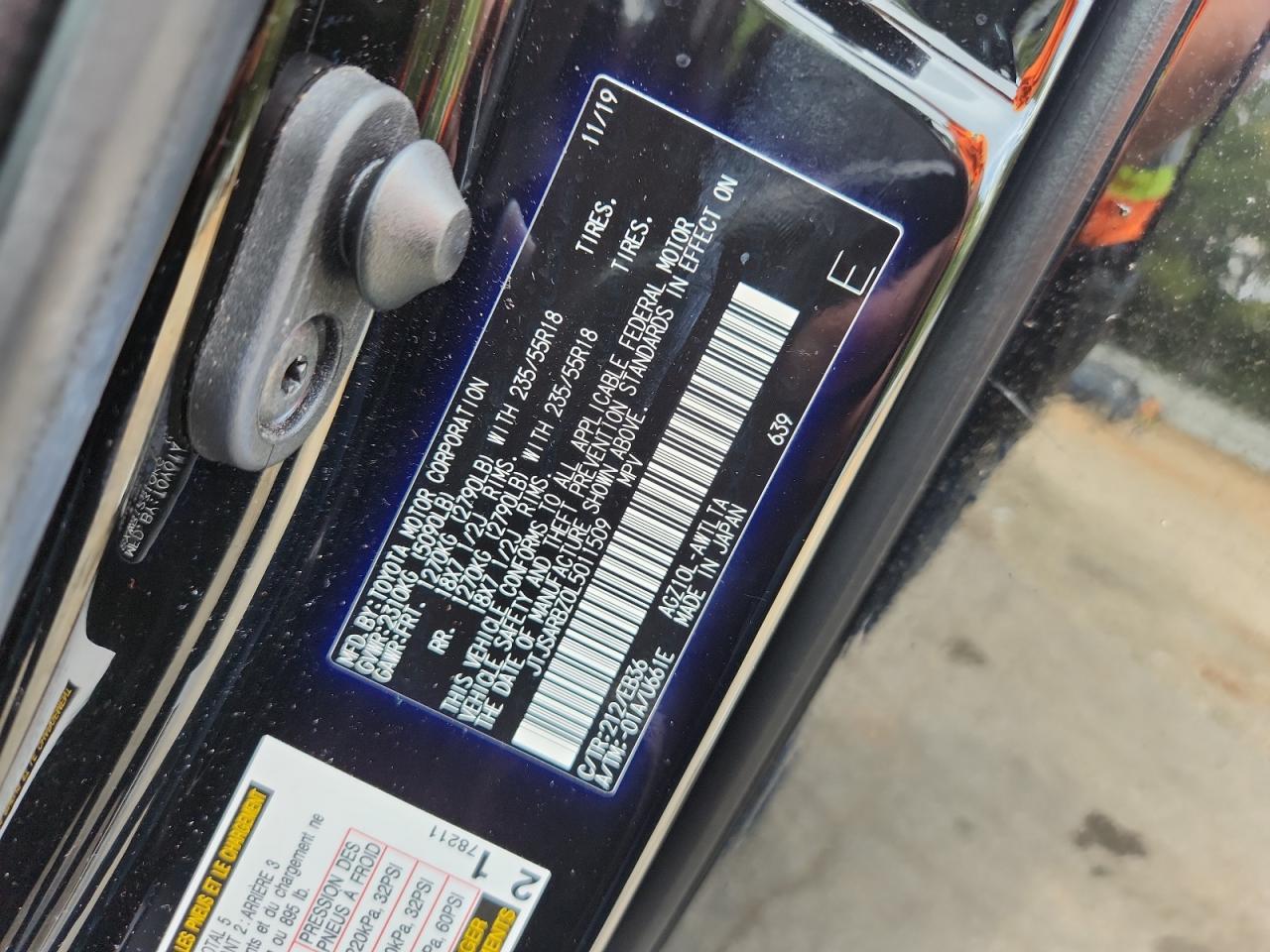 2020 Lexus Nx 300 F Sport VIN: JTJSARBZ0L5011509 Lot: 84277995