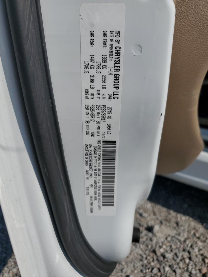 2014 Dodge Grand Caravan Sxt VIN: 2C4RDGCG6ER263457 Lot: 71663265