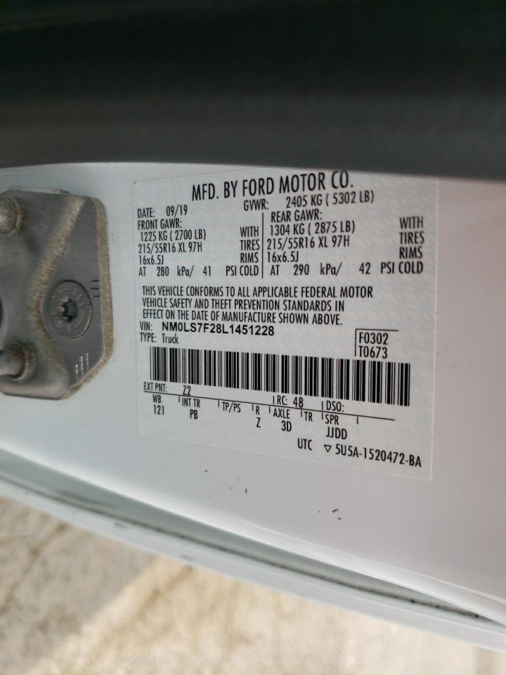 2020 Ford Transit Connect Xlt VIN: NM0LS7F28L1451228 Lot: 81472075