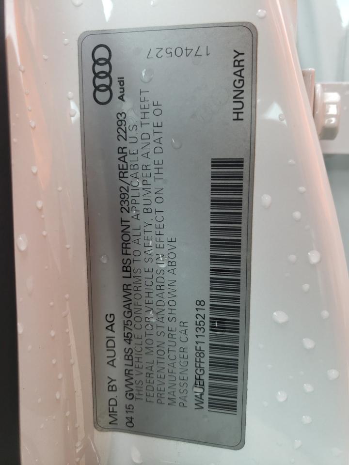 2015 Audi A3 Premium Plus VIN: WAUEFGFF8F1135218 Lot: 71407545