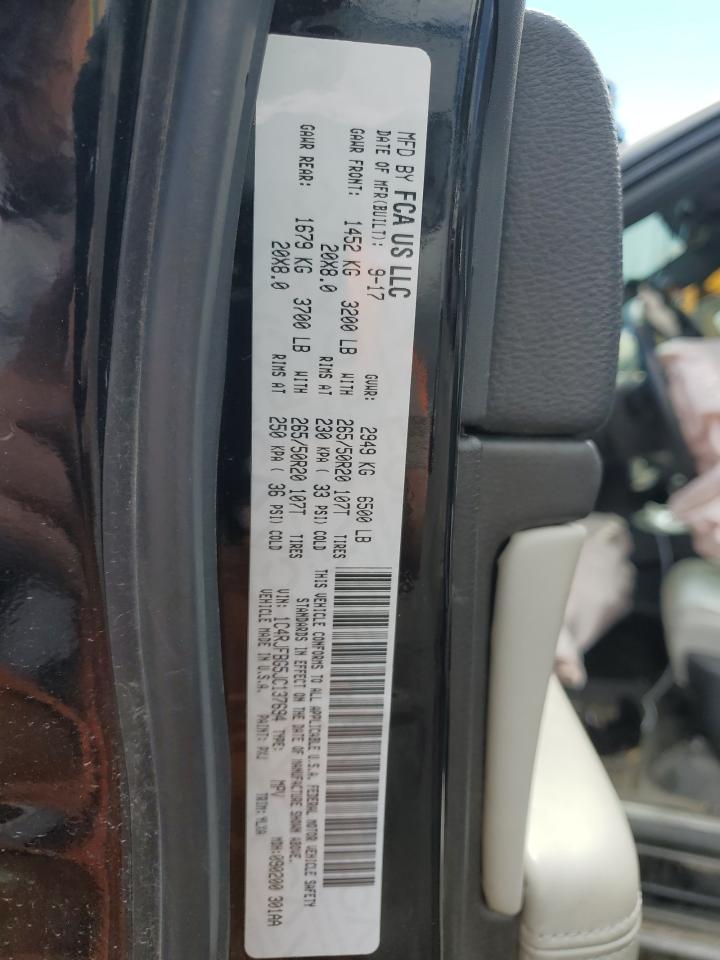 2018 Jeep Grand Cherokee Limited VIN: 1C4RJFBG5JC137694 Lot: 80293165