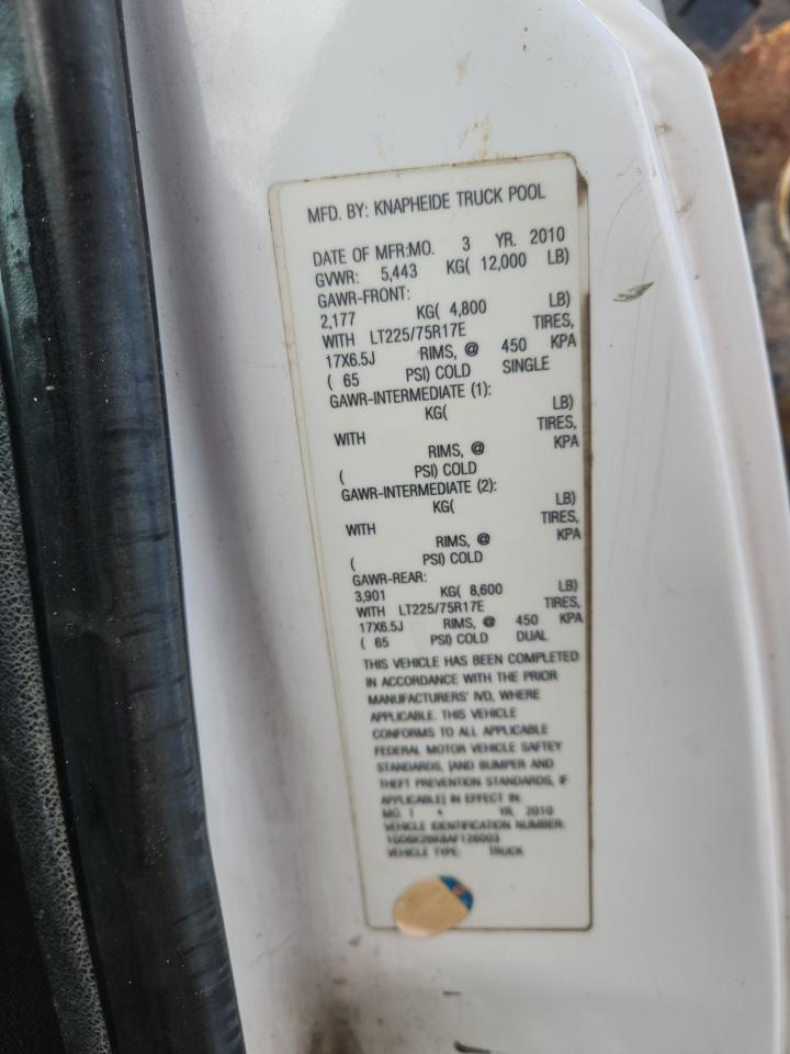 2010 GMC Sierra K3500 VIN: 1GD6K2BK8AF126003 Lot: 80897115