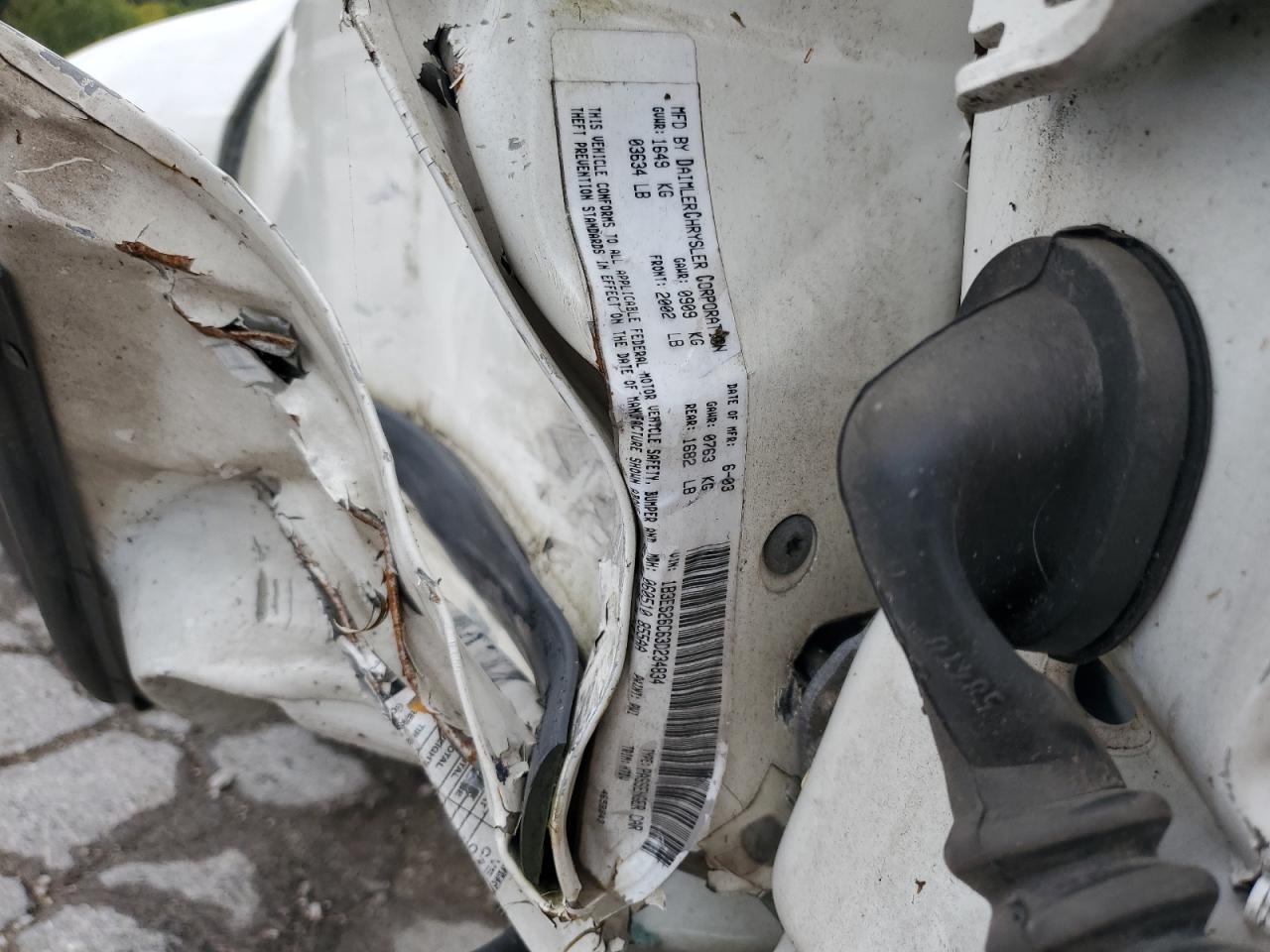 2003 Dodge Neon Se VIN: 1B3ES26C63D234834 Lot: 85556035