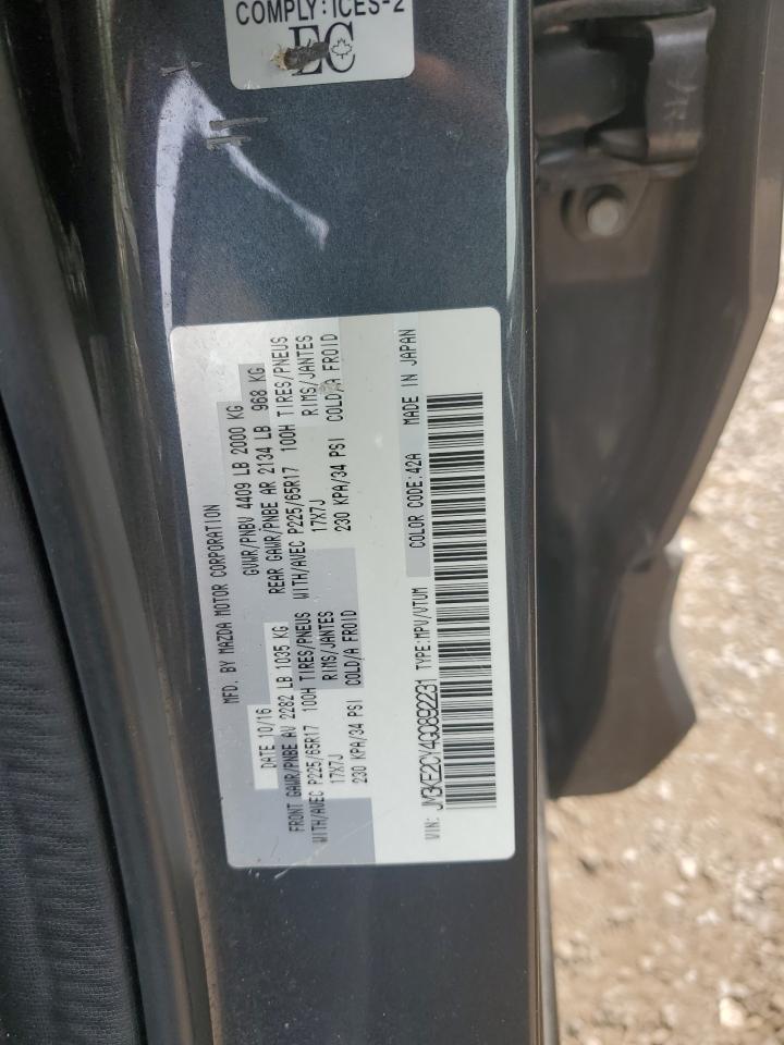 2016 Mazda Cx-5 Touring VIN: JM3KE2CY4G0892231 Lot: 80071555