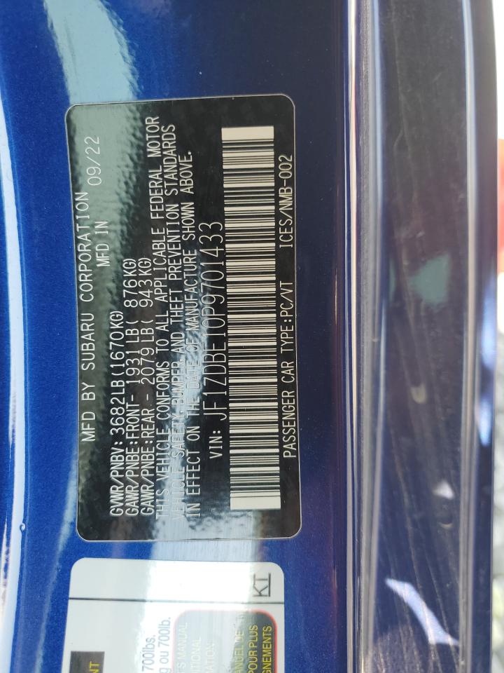 2023 Subaru Brz Limited VIN: JF1ZDBE10P9701433 Lot: 70837835