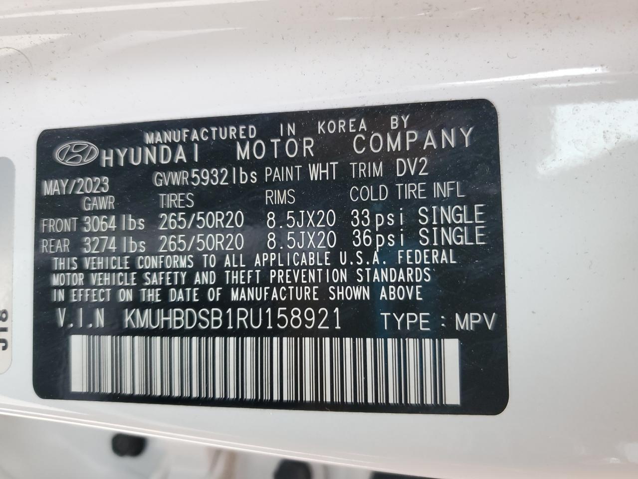 2024 Genesis Gv80 Base VIN: KMUHBDSB1RU158921 Lot: 81822815