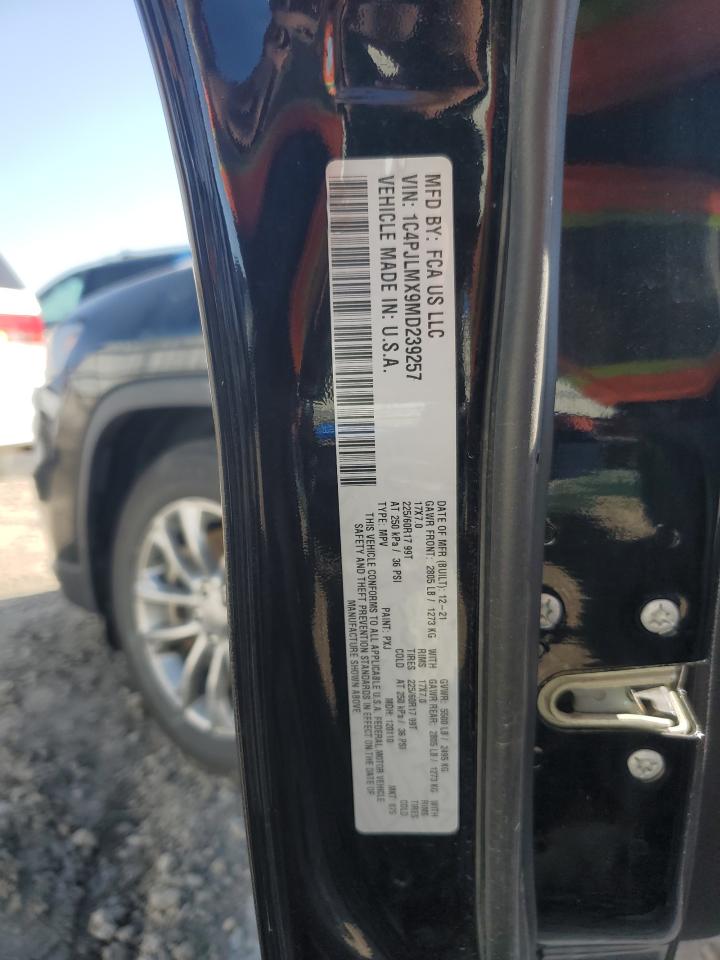 2021 Jeep Cherokee Latitude Lux VIN: 1C4PJLMX9MD239257 Lot: 80255675