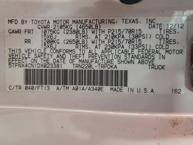 2013 TOYOTA TACOMA   