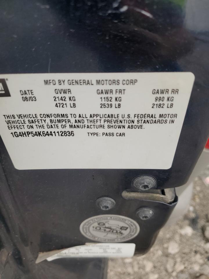 2004 Buick Lesabre Custom VIN: 1G4HP54K644112836 Lot: 83854155