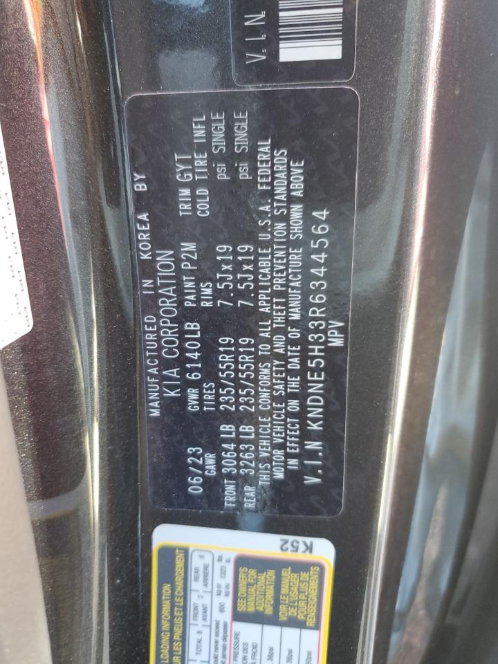 2024 Kia Carnival Sx VIN: KNDNE5H33R6344564 Lot: 71878065