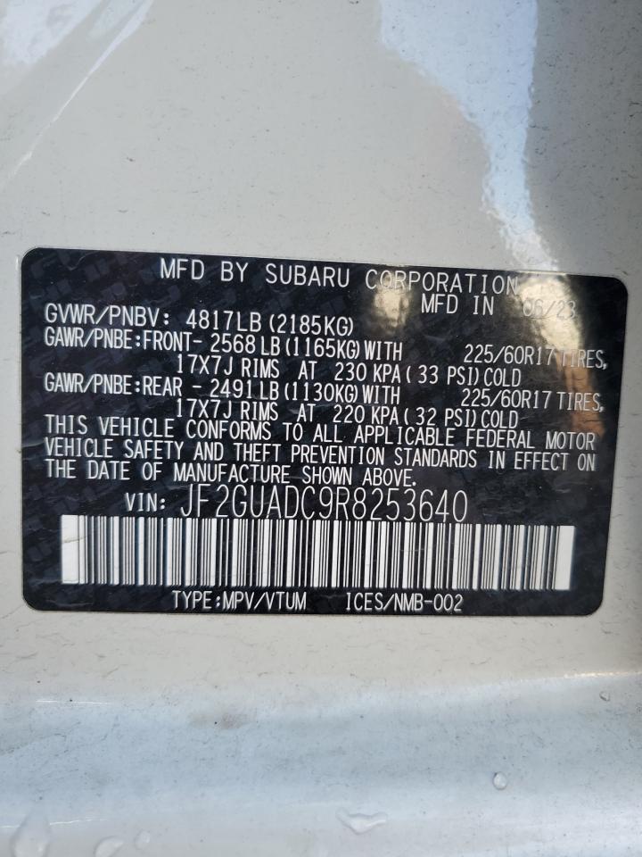 2024 Subaru Crosstrek Premium VIN: JF2GUADC9R8253640 Lot: 70710045