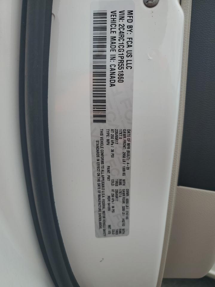 2023 Chrysler Voyager Lx VIN: 2C4RC1CG1PR551860 Lot: 80639595