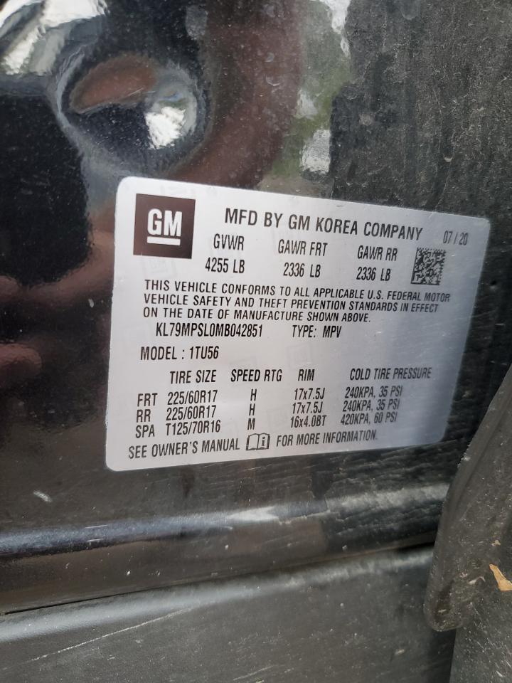 2021 Chevrolet Trailblazer Lt VIN: KL79MPSL0MB042851 Lot: 82030285