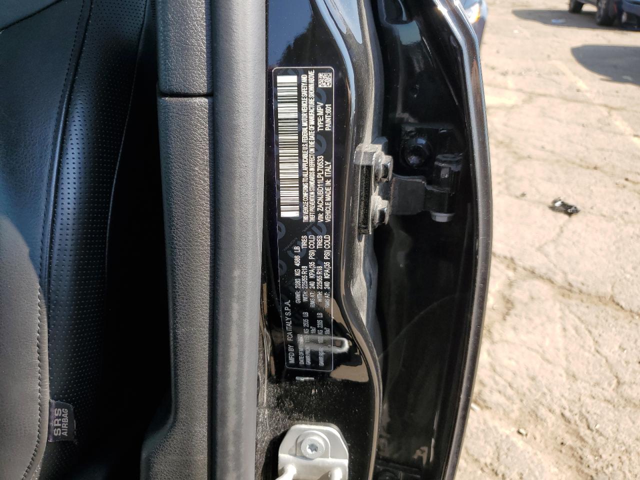 2020 Jeep Renegade Limited VIN: ZACNJBD11LPL70533 Lot: 81002315