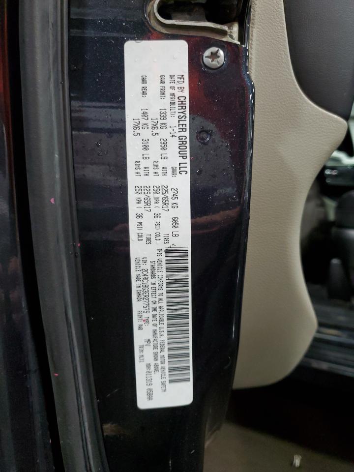 2014 Chrysler Town & Country Touring VIN: 2C4RC1BG3ER277575 Lot: 72036895