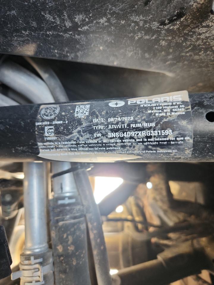 2024 Polaris Rzr Turbo R 4 Ultimate VIN: 3NSG4D92XRG331593 Lot: 84216825
