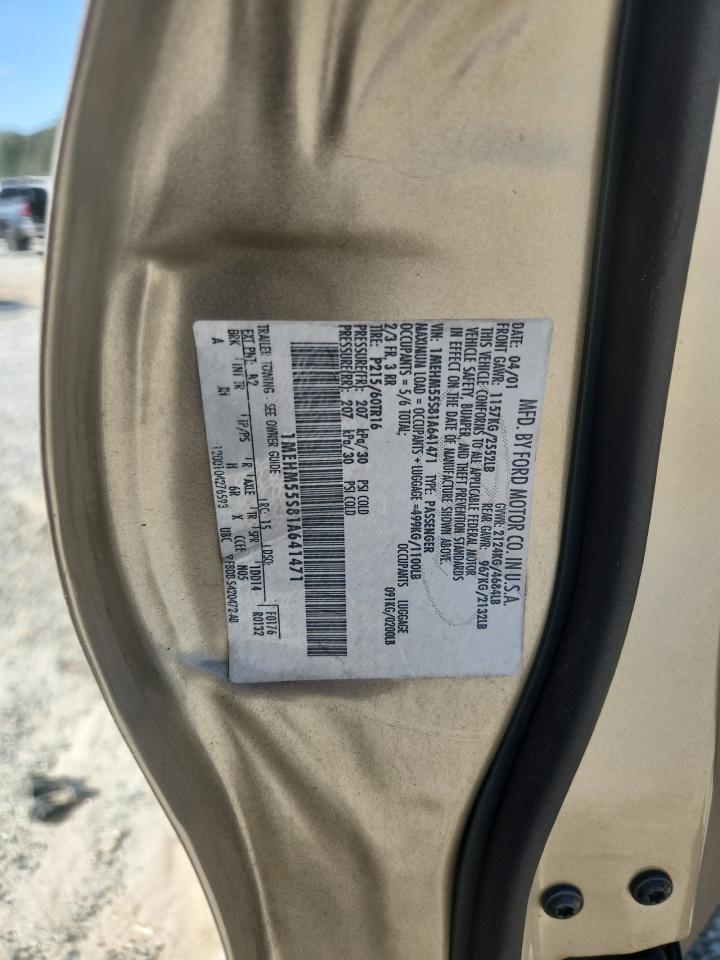 2001 Mercury Sable Ls Premium VIN: 1MEHM55S81A641471 Lot: 71787255