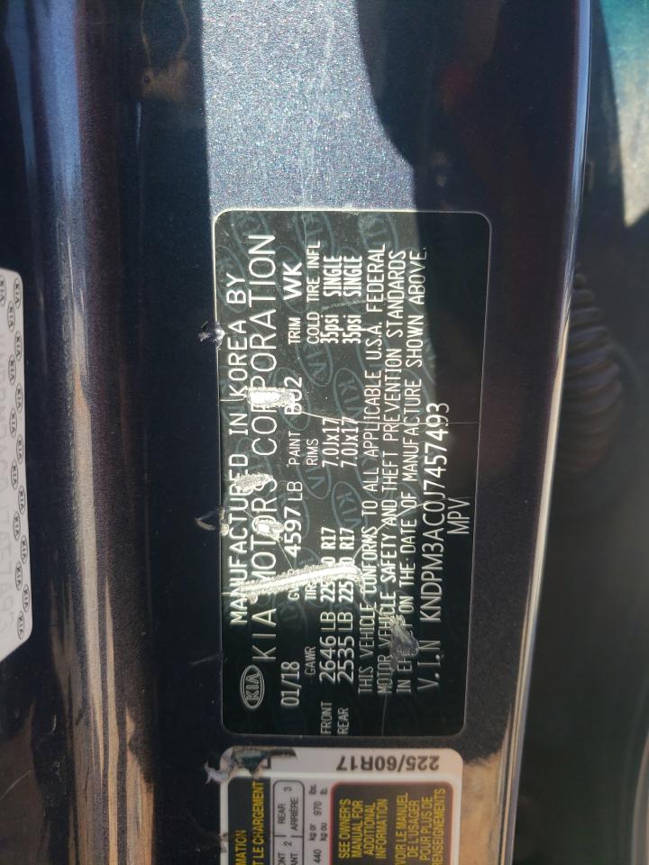 2018 Kia Sportage Lx VIN: KNDPM3AC0J7457493 Lot: 84743135