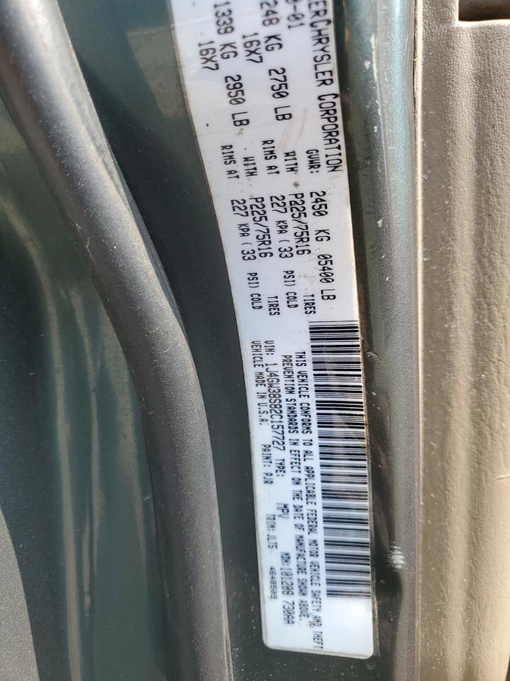 2002 Jeep Grand Cherokee Sport VIN: 1J4GW38S82C157727 Lot: 82059755