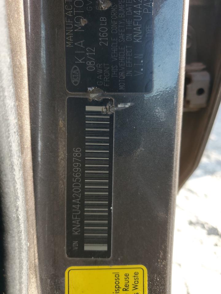 2013 Kia Forte Ex VIN: KNAFU4A20D5699786 Lot: 70493295