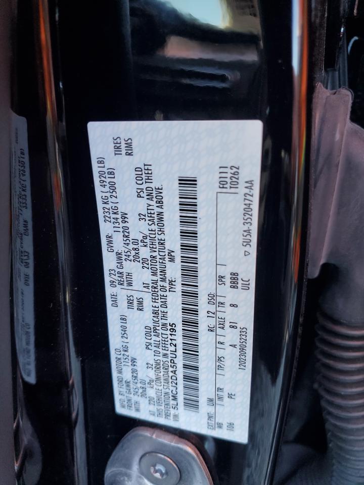 2023 Lincoln Corsair Reserve VIN: 5LMCJ2DA5PUL21195 Lot: 71174005