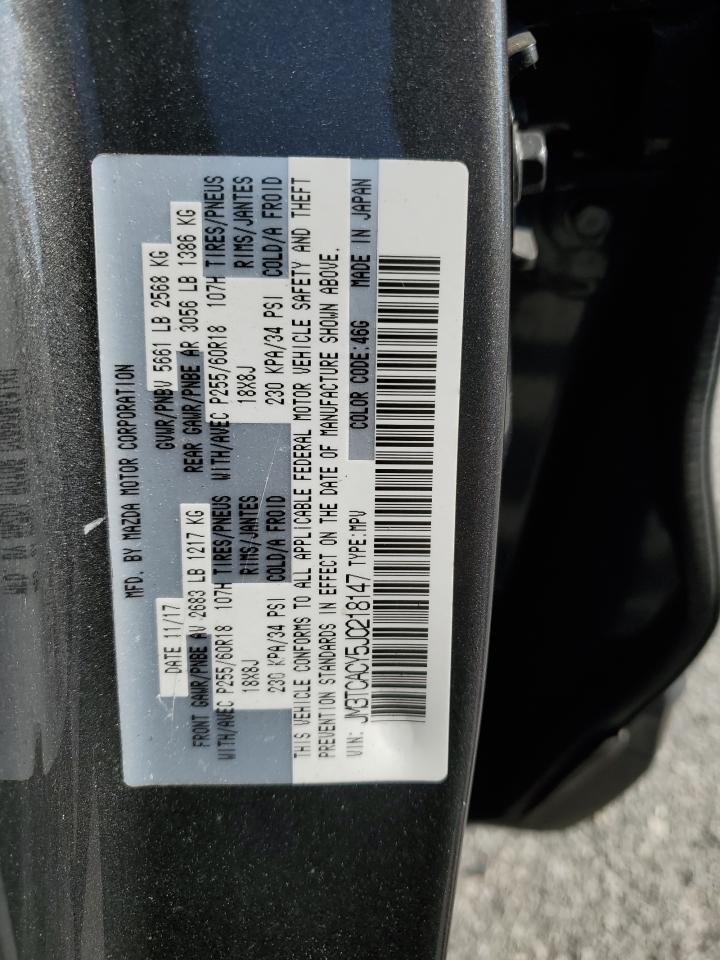 2018 Mazda Cx-9 Touring VIN: JM3TCACY5J0218147 Lot: 70978535