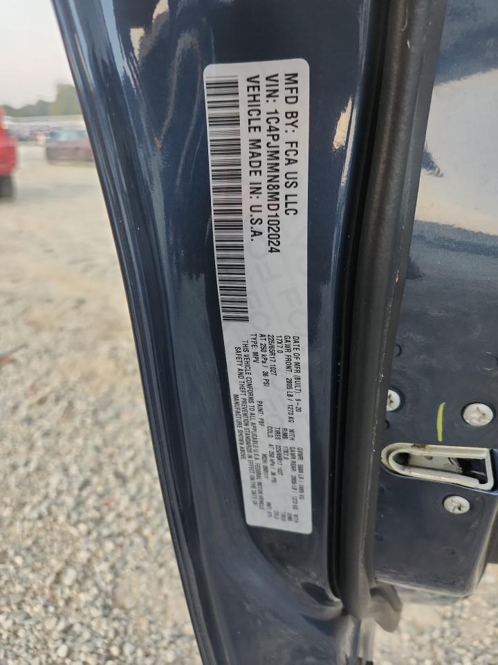 2021 Jeep Cherokee Latitude Lux VIN: 1C4PJMMN8MD102024 Lot: 80820405