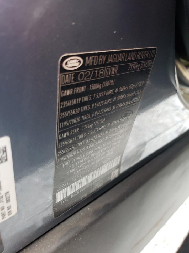 2018 Land Rover Discovery Hse VIN: SALRR2RV3JA063279 Lot: 71968025