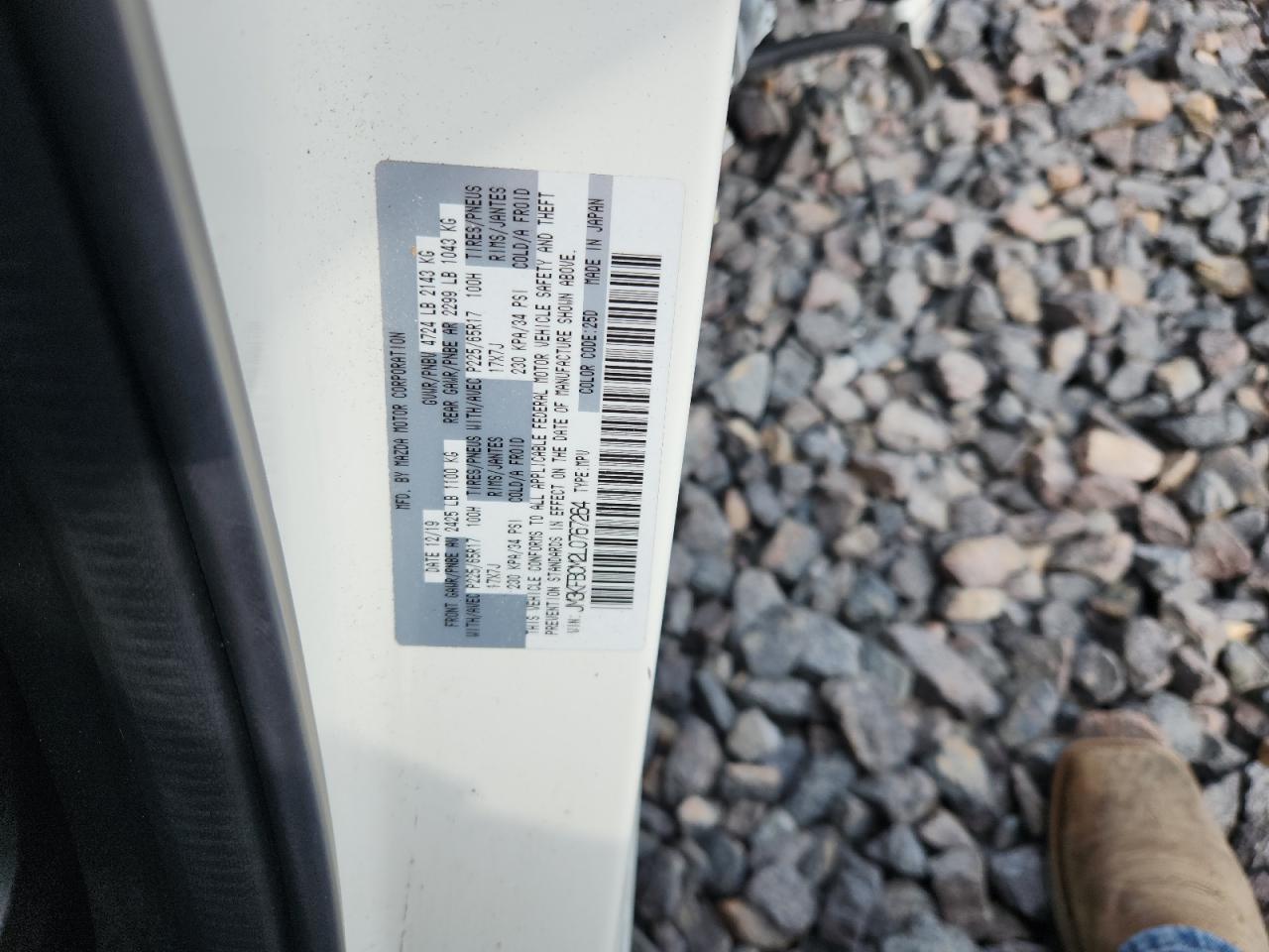 2020 Mazda Cx-5 Touring VIN: JM3KFBCM2L0767264 Lot: 81788775