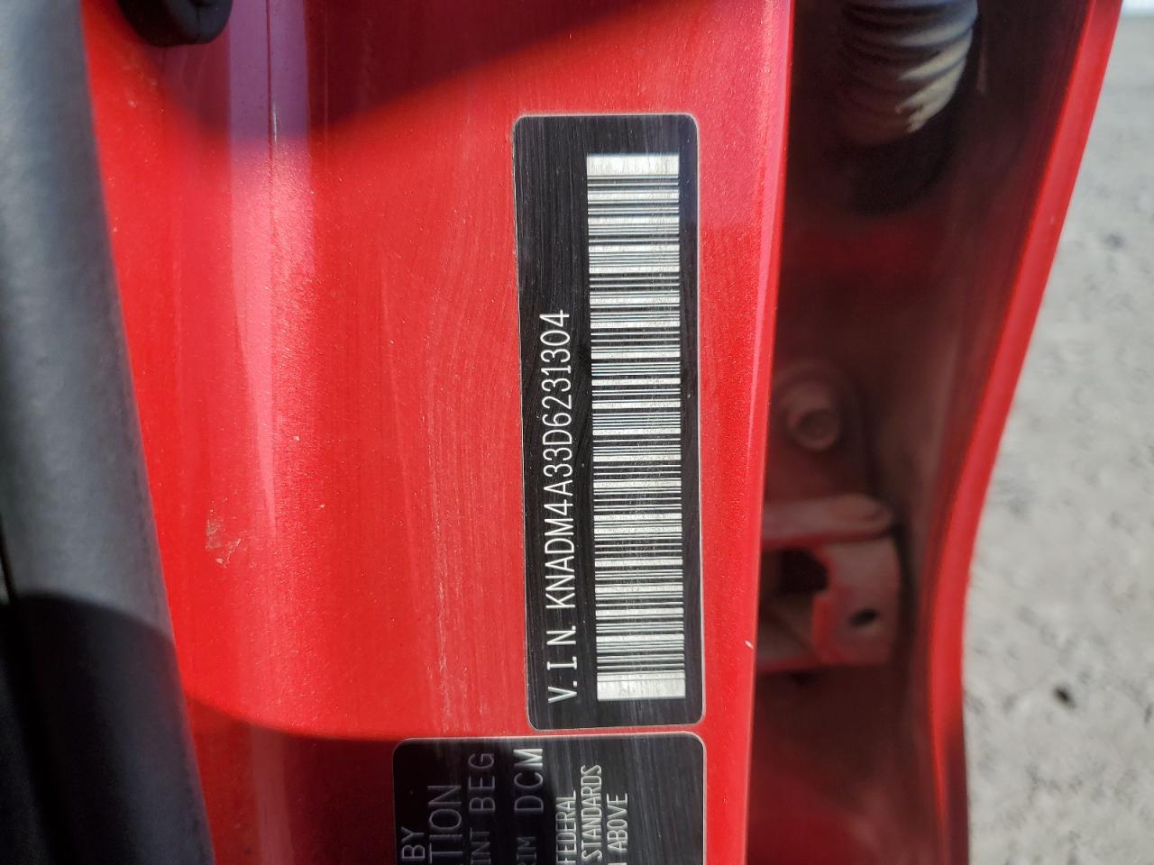 2013 Kia Rio Lx VIN: KNADM4A33D6231304 Lot: 81522605