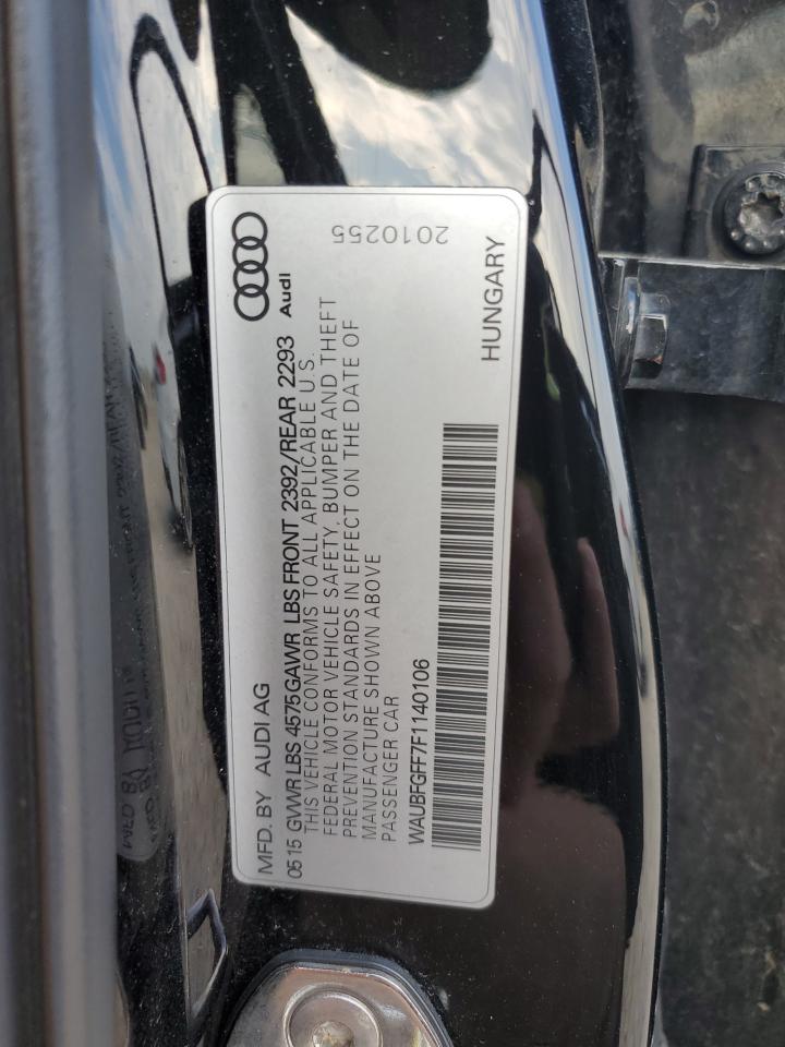 2015 Audi A3 Premium VIN: WAUBFGFF7F1140106 Lot: 81004585