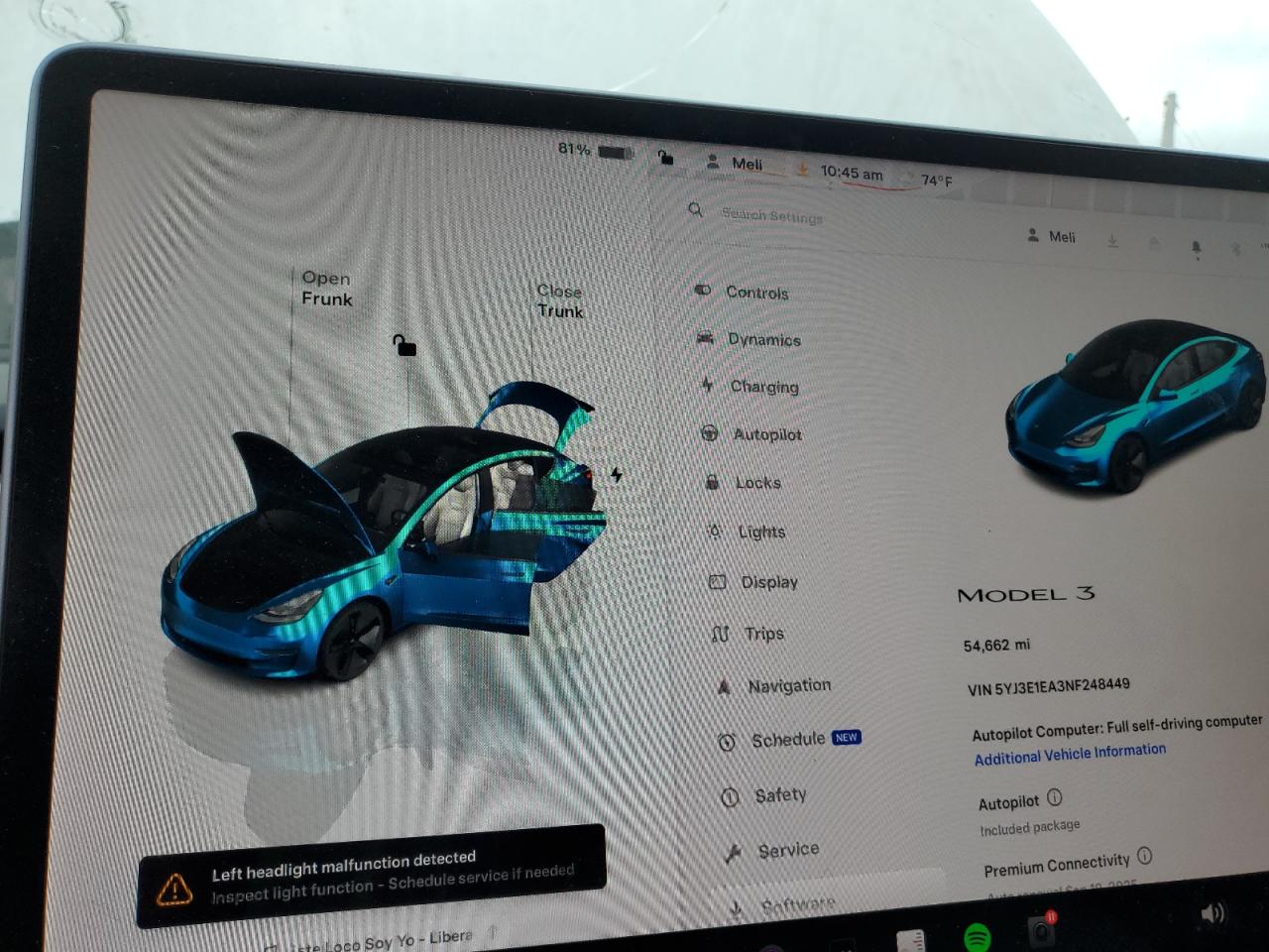 2022 Tesla Model 3 VIN: 5YJ3E1EA3NF248449 Lot: 80000605