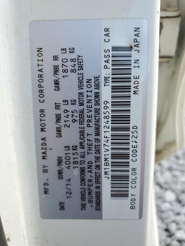 2015 Mazda 3 Touring VIN: JM1BM1V74F1248599 Lot: 80676245